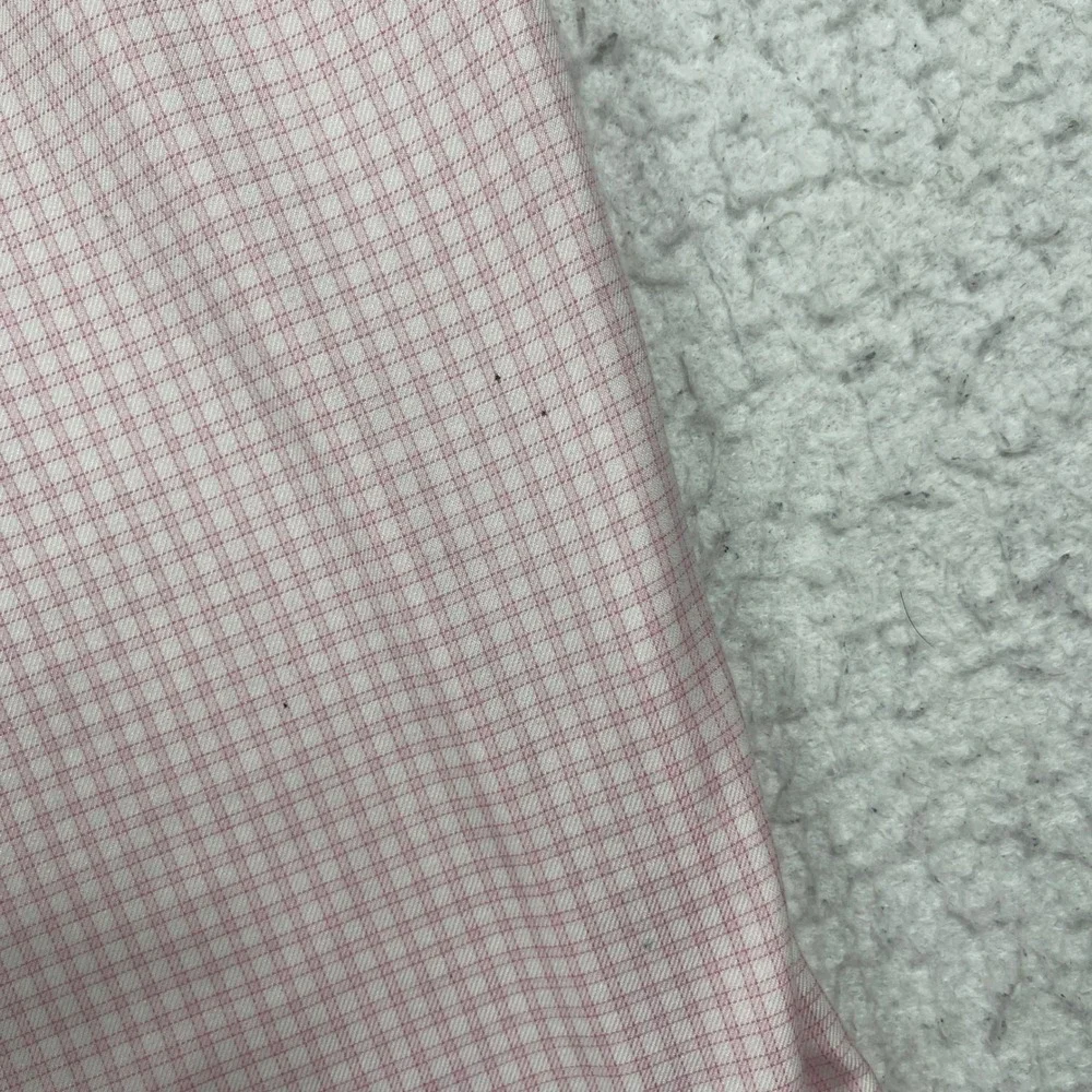 Charles Tyrwhitt Dress Shirt Mens 18/35‎ Pink Micro Check Non Iron Classic Fit